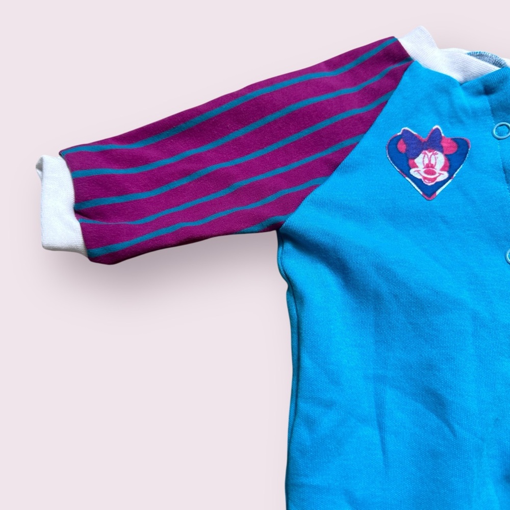 Vintage Hand Made Disney Minnie Mouse Blue and Purple Kids One Piece - Picture 3 of 9